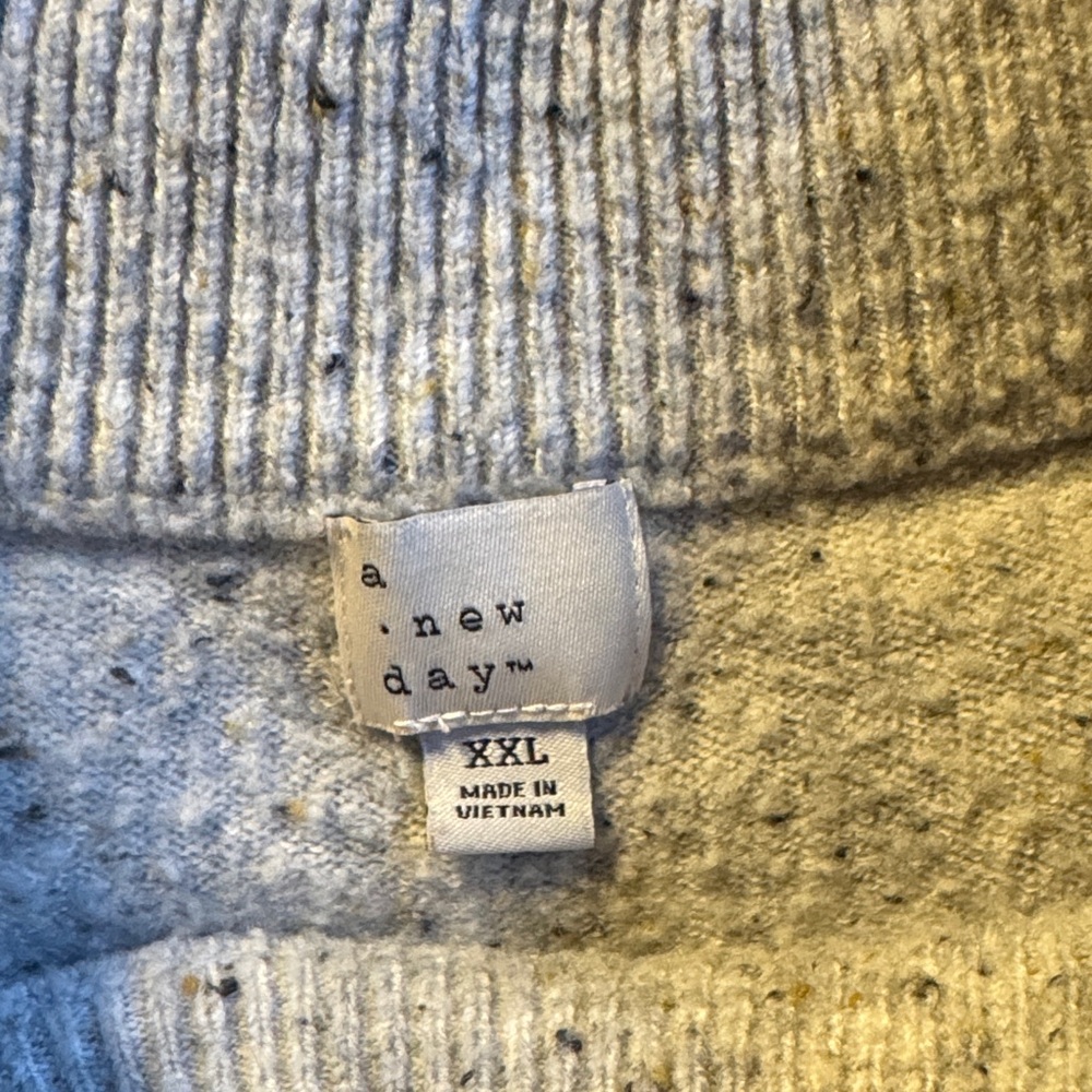 a new day plus size Heather Gray Crewneck Sweater - Picture 2 of 4